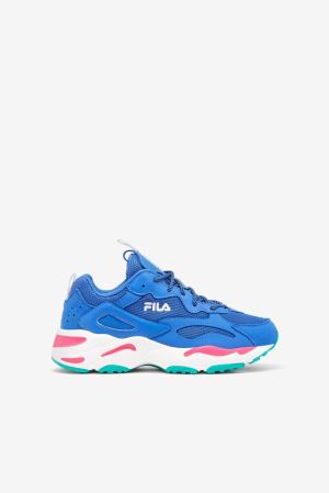 FILA Ray Tracer Sneakers Blue / White / Green,Kids Shoes | CA.XLNOCH896